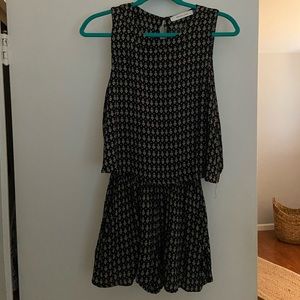 Black and white romper.